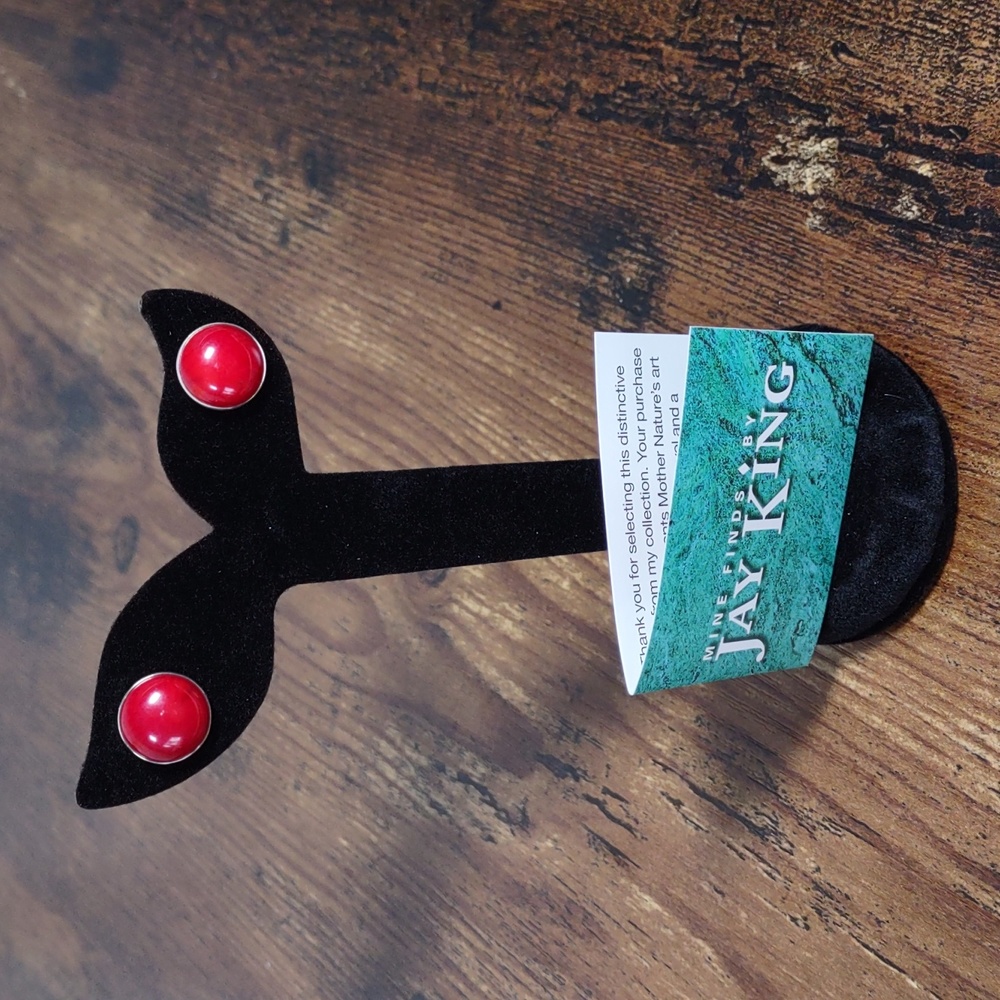 Jay King Bamboo Coral Earrings